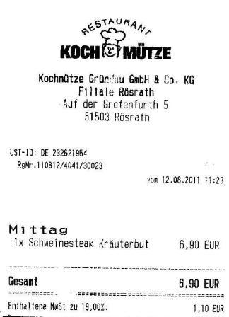 lkaw Hffner Kochmtze Restaurant